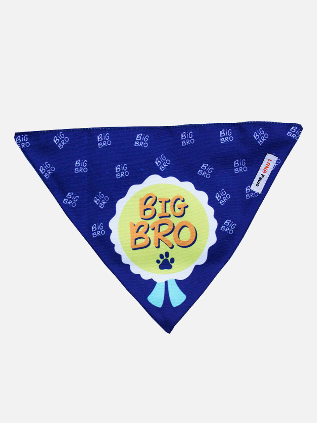 LANA PAWS Blue Big Bro Printed Dog Bandana Scarf