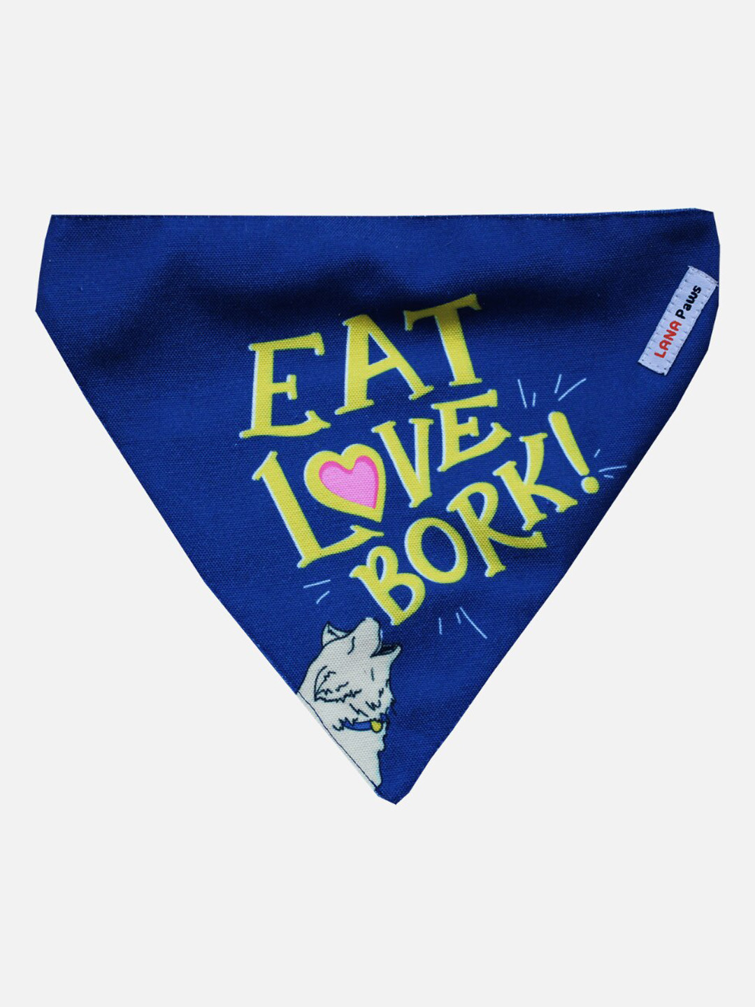 LANA PAWS Blue Printed Dog Bandana Scarf