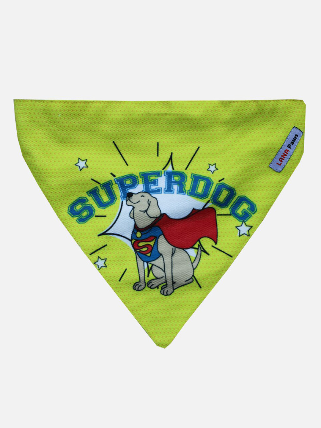 LANA PAWS Yellow SuperDog Superhero Bandana Scarf