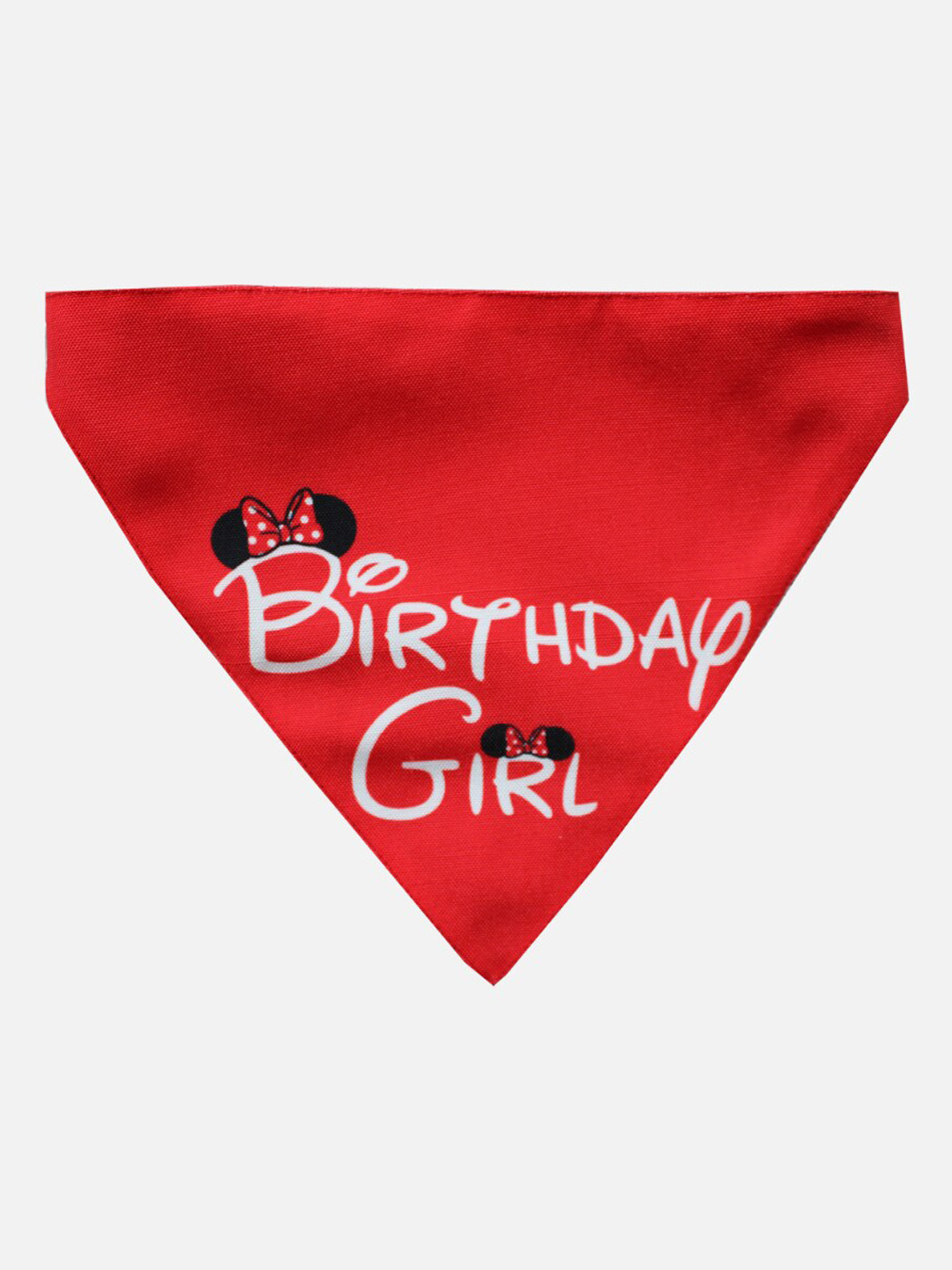 LANA PAWS Red Birthday Girl Printed Dog Bandana Scarf