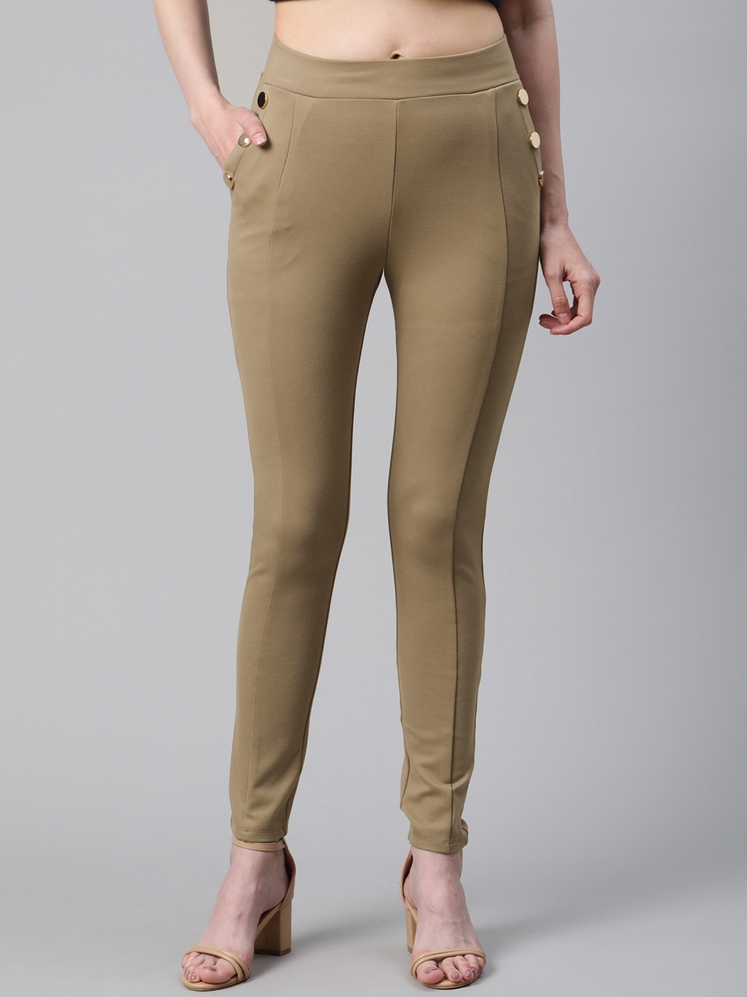 Buy Marks & Spencer Women Brown Solid Three Fourth Jeggings - Jeggings for  Women 19241958