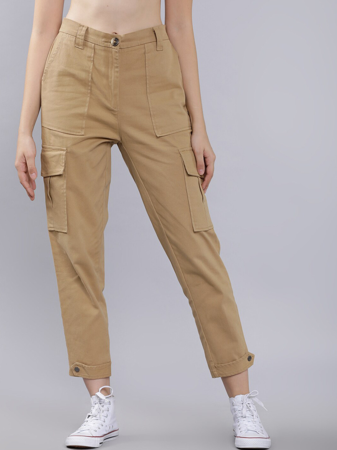 Tokyo Talkies Women Khaki Cargos