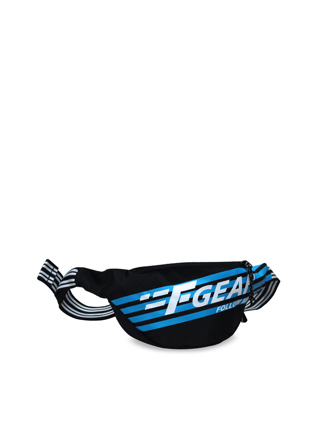 F Gear Unisex Black & Blue Printed Enzo Waist Pouch