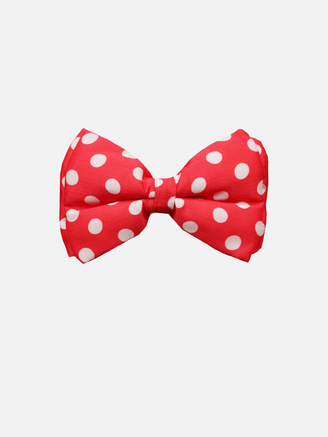 LANA PAWS Red & White Classic Polka Dots Printed Dog BowTie