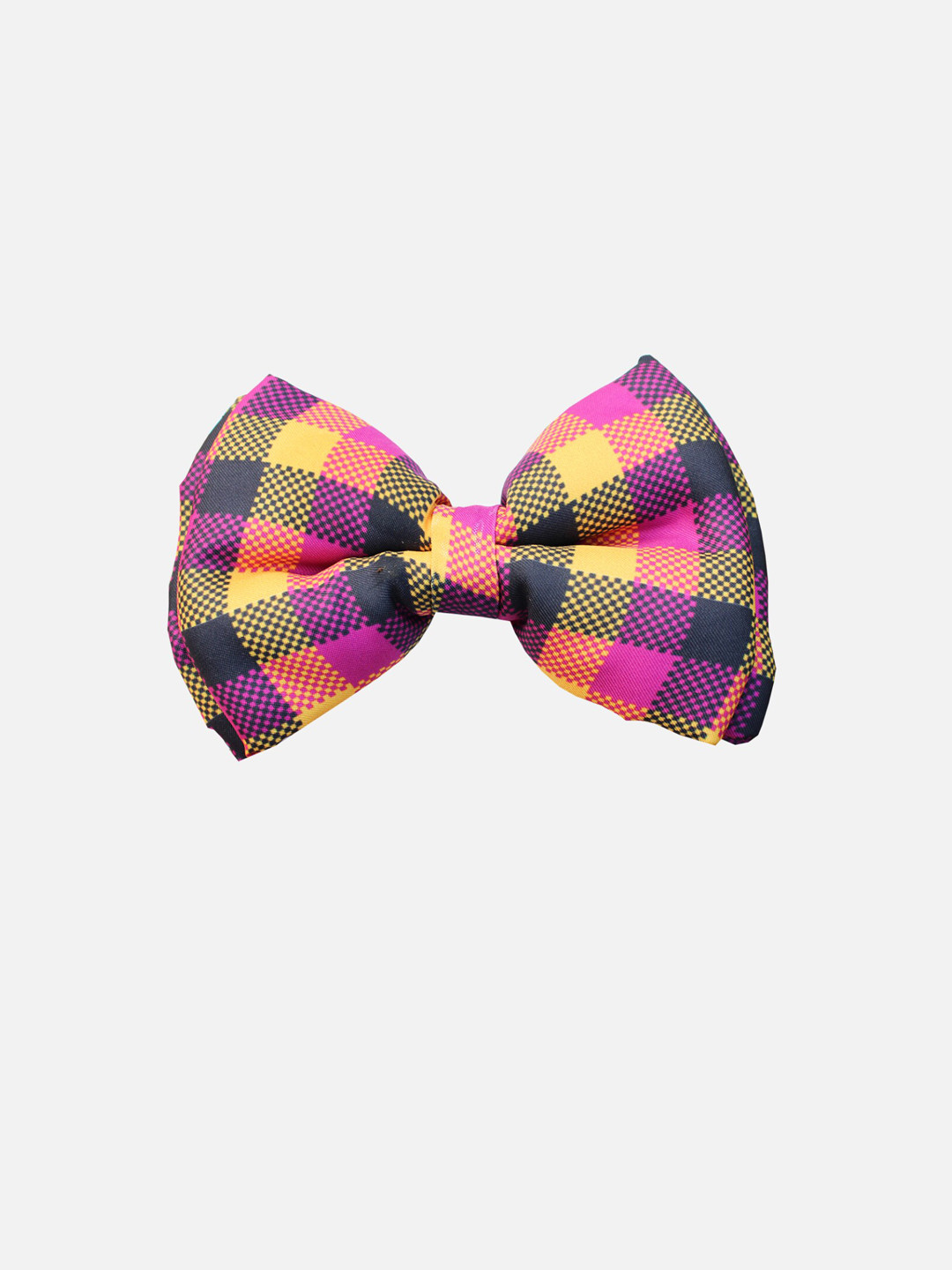LANA PAWS Multicoloured Checkered Dog Bow Tie