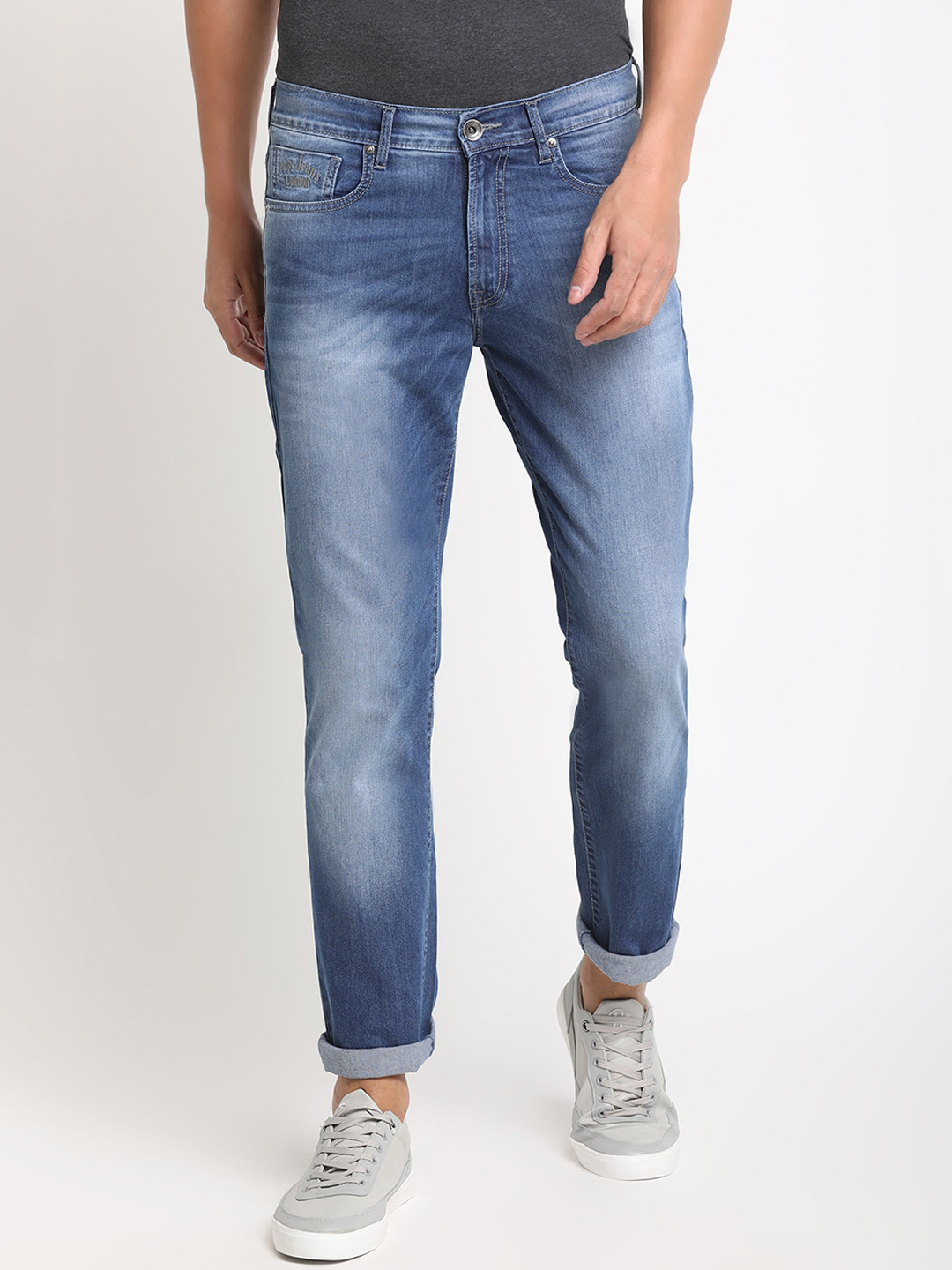 Pepe Jeans Men Blue Regular Fit Mid-Rise Clean Look Jeans