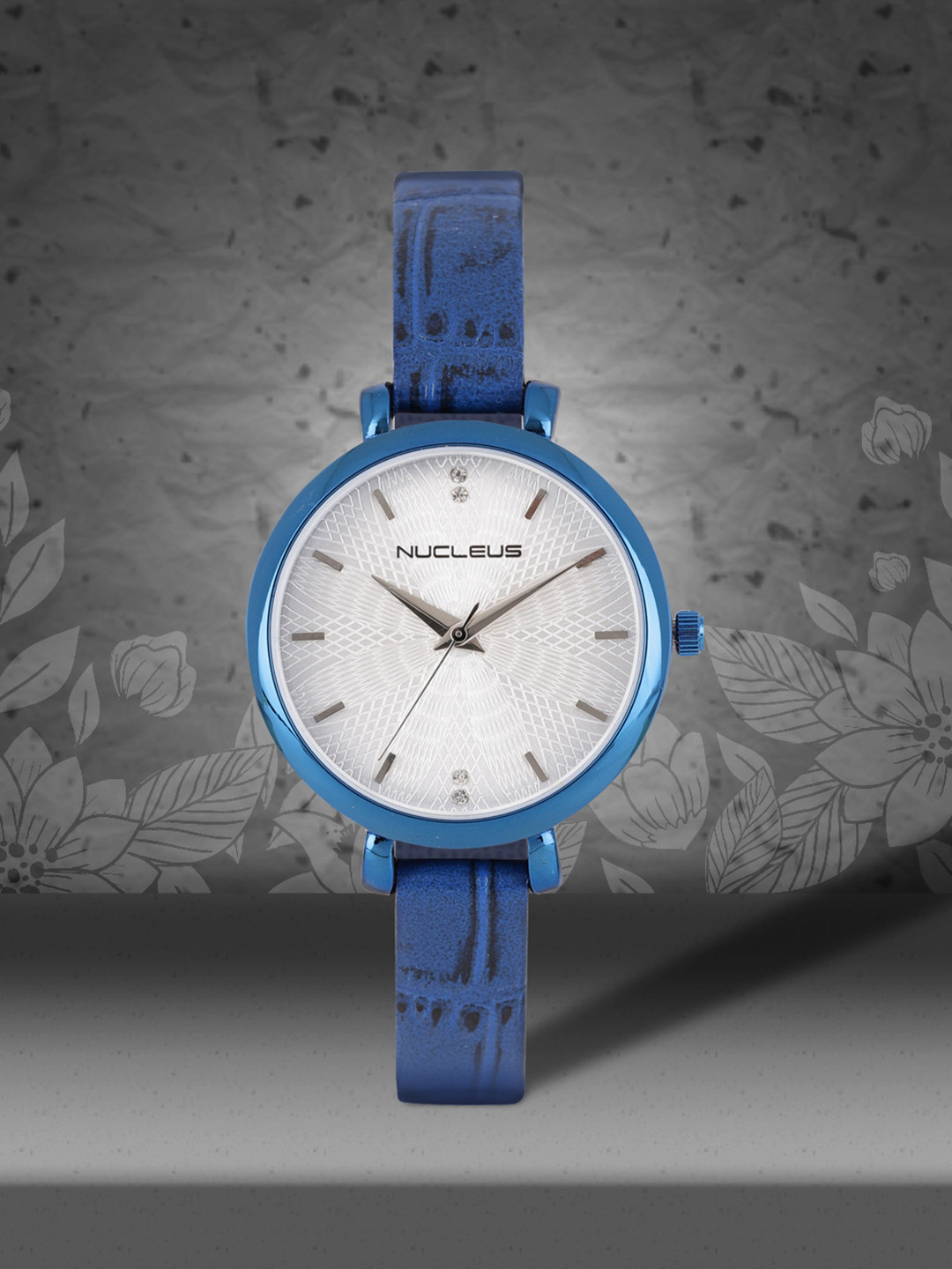 Nucleus Women Silver & Blue Analogue Watch NBLFLBLWBLi