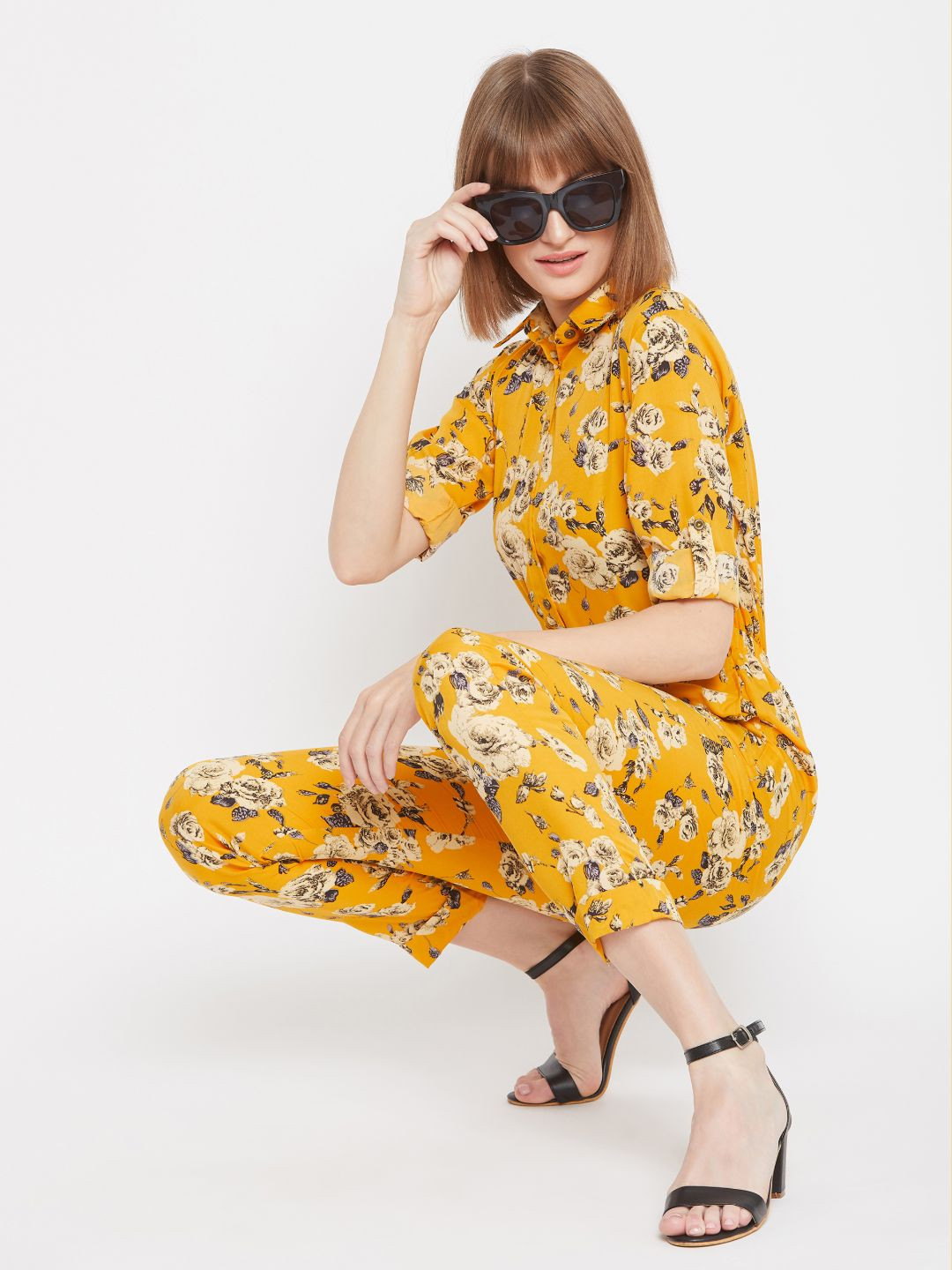 Uptownie Lite Floral Printed Basic Jumpsuit