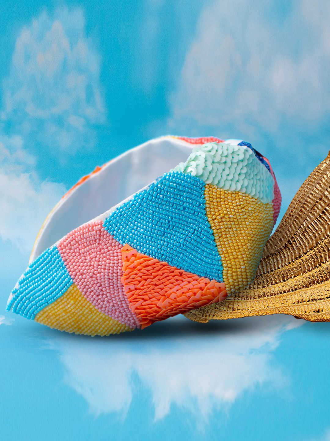 HAIR DRAMA CO. Women Sequins & Beads Embellished Hairband