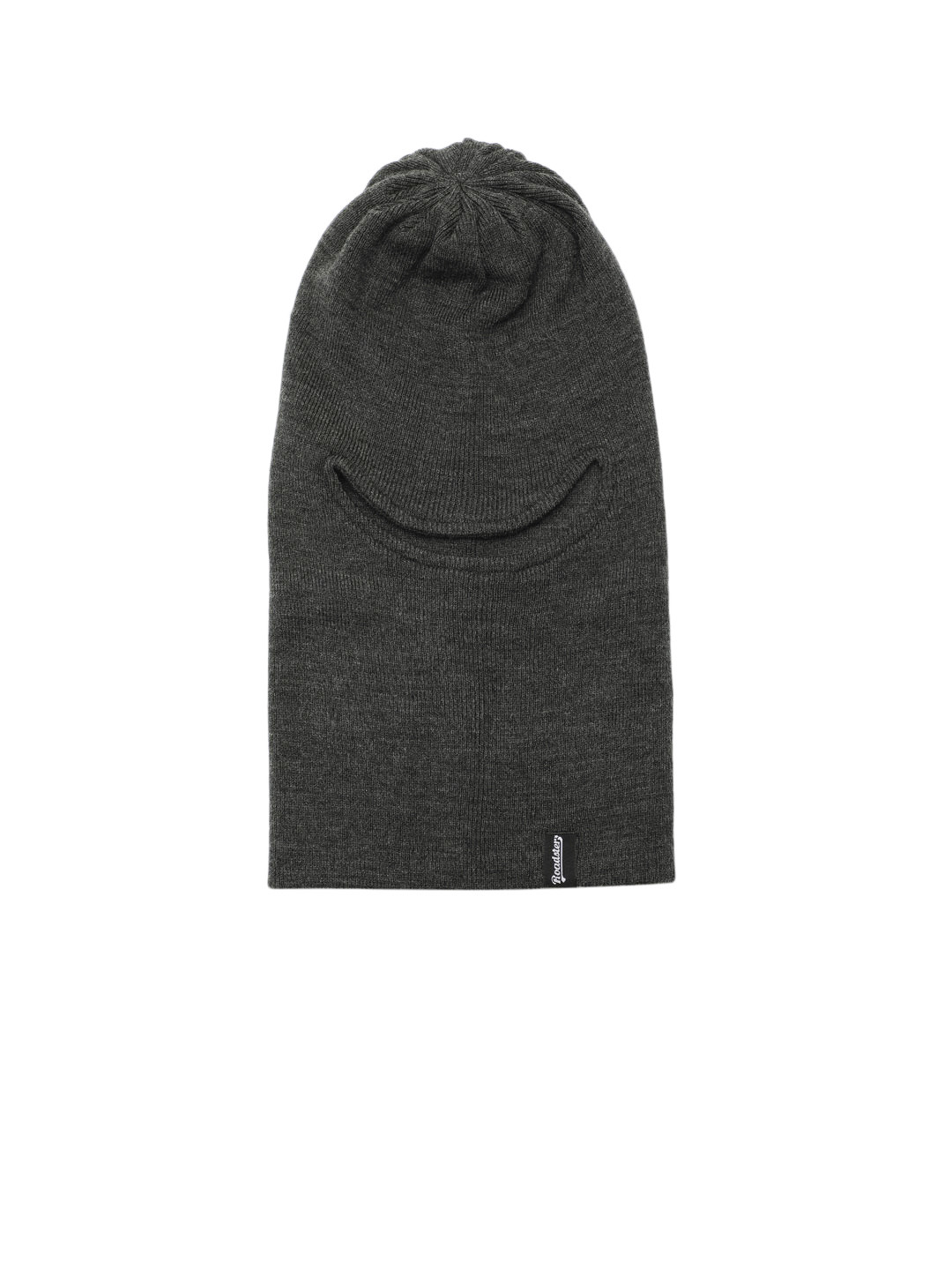 Roadster Unisex Charcoal Grey Solid Monkey Cap