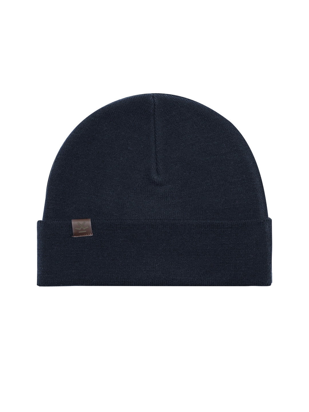 WROGN Unisex Navy Blue Solid Beanie