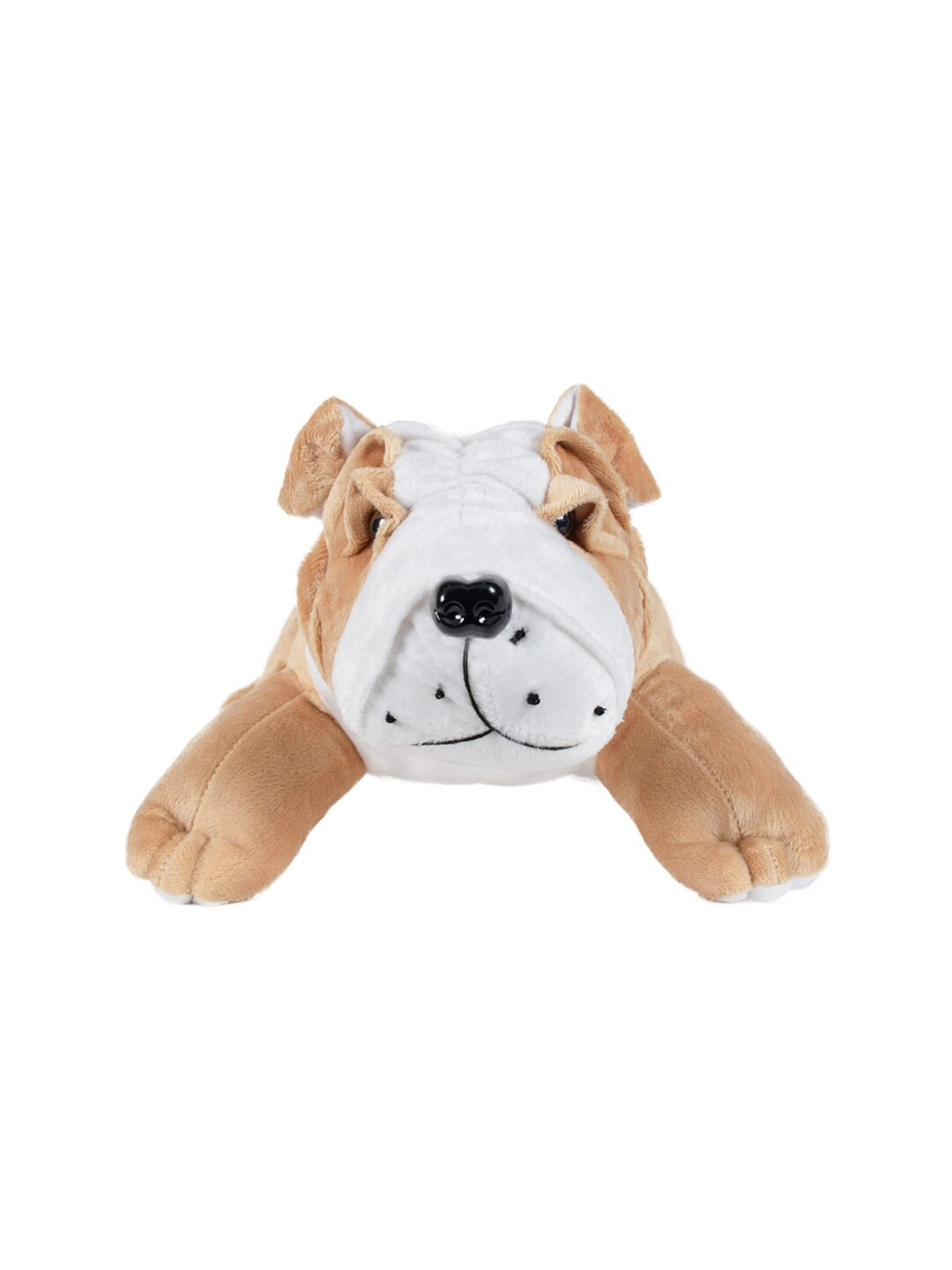 Ultra Kids Camel Brown & White Bull Dog Soft Toy