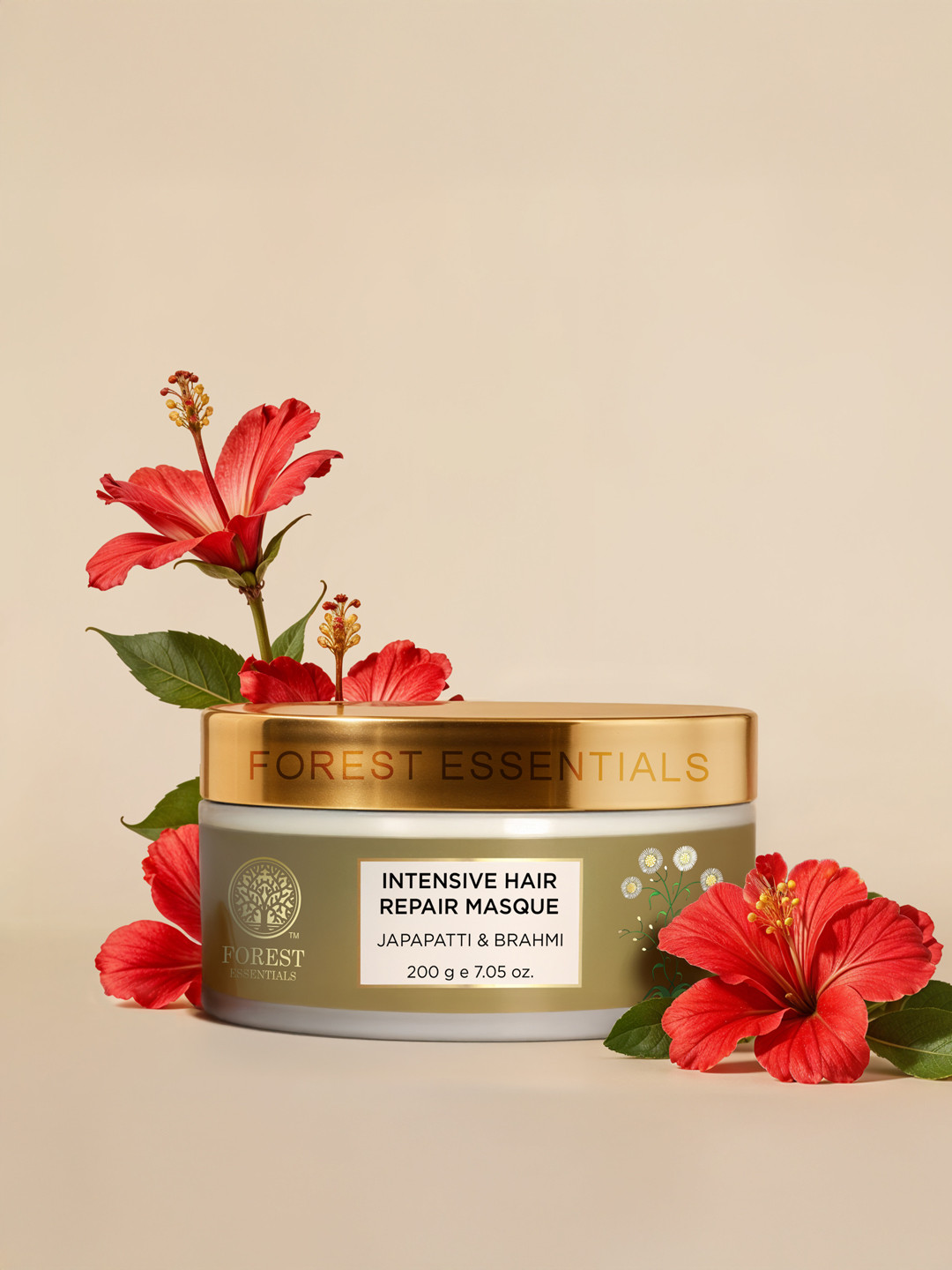 Forest Essentials Ayurvedic Intensive Hair Repair Masque with Japapatti & Brahmi - 200g