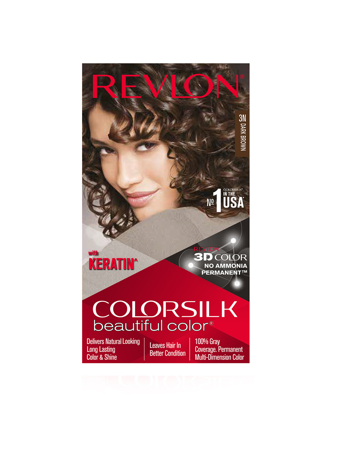 Revlon Color Silk Hair Color with Keratin - Dark Brown 3N