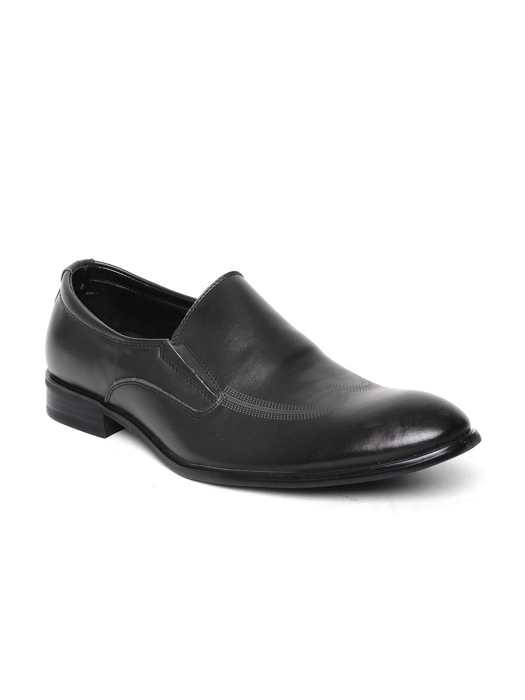 Numero Uno Men Black Leather Formal Shoes