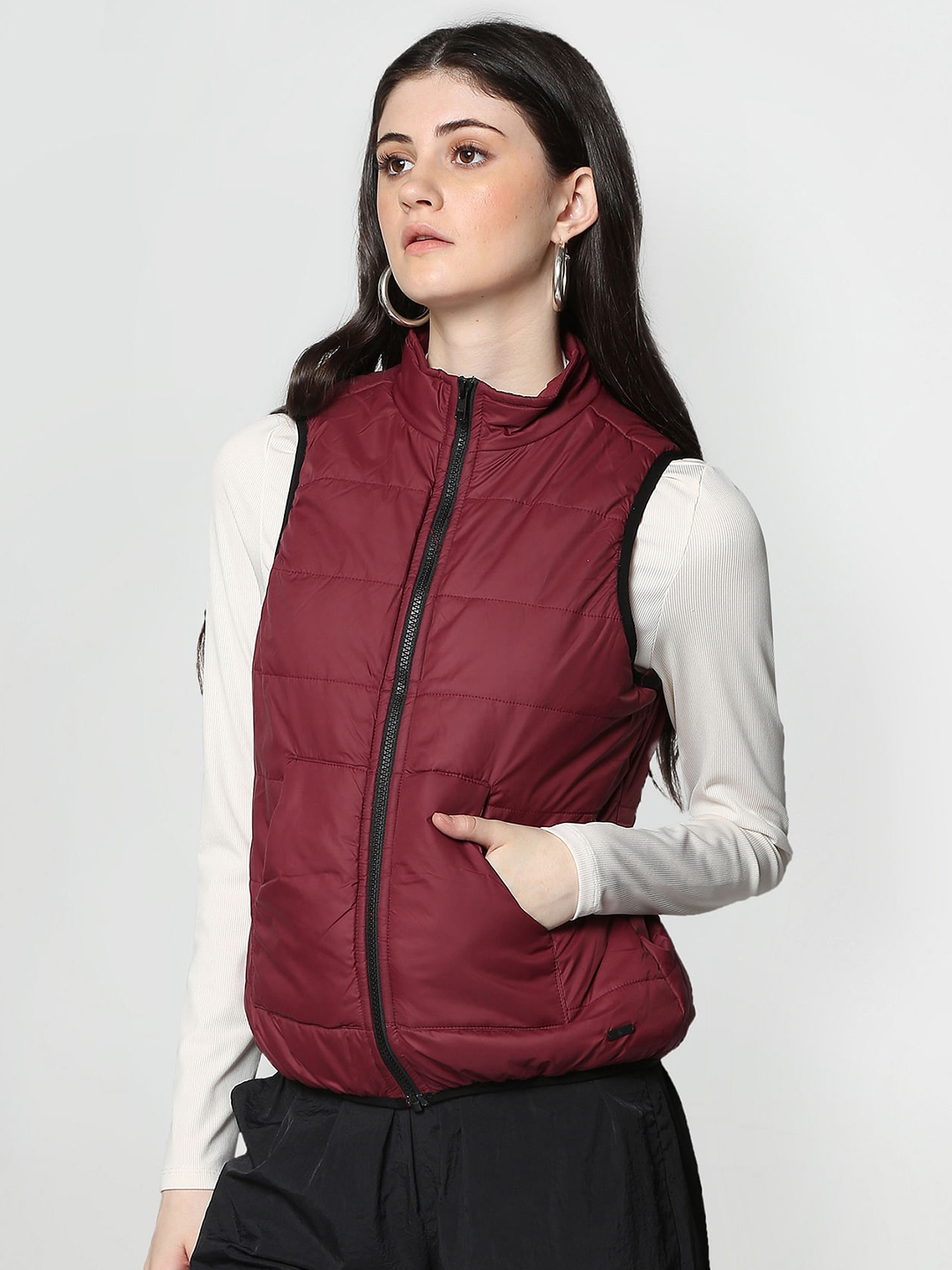 Maroon shop lightweight jacket