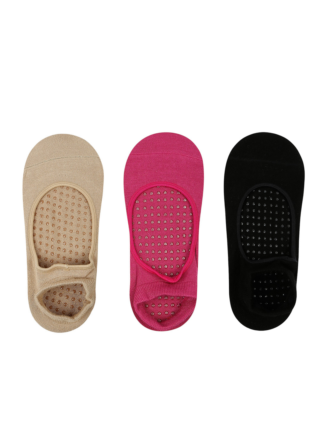 Socksxpress Pack of 3 Women Antiskid Yoga Socks