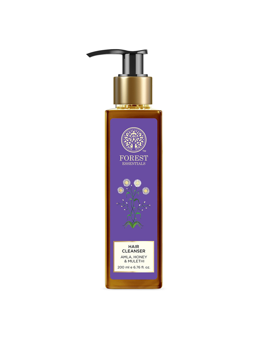 Forest Essentials Hair Cleanser Amla Honey & Mulethi Shampoo for Dull & Dry Hair- 200ml