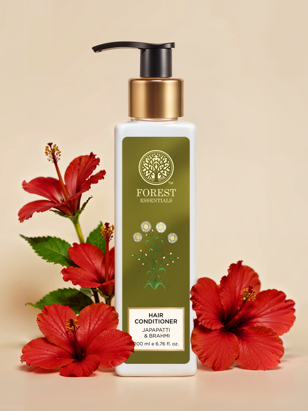 Forest Essentials Hair Conditioner Japapatti & Brahmi for Dry & Frizzy Hair - 200ml