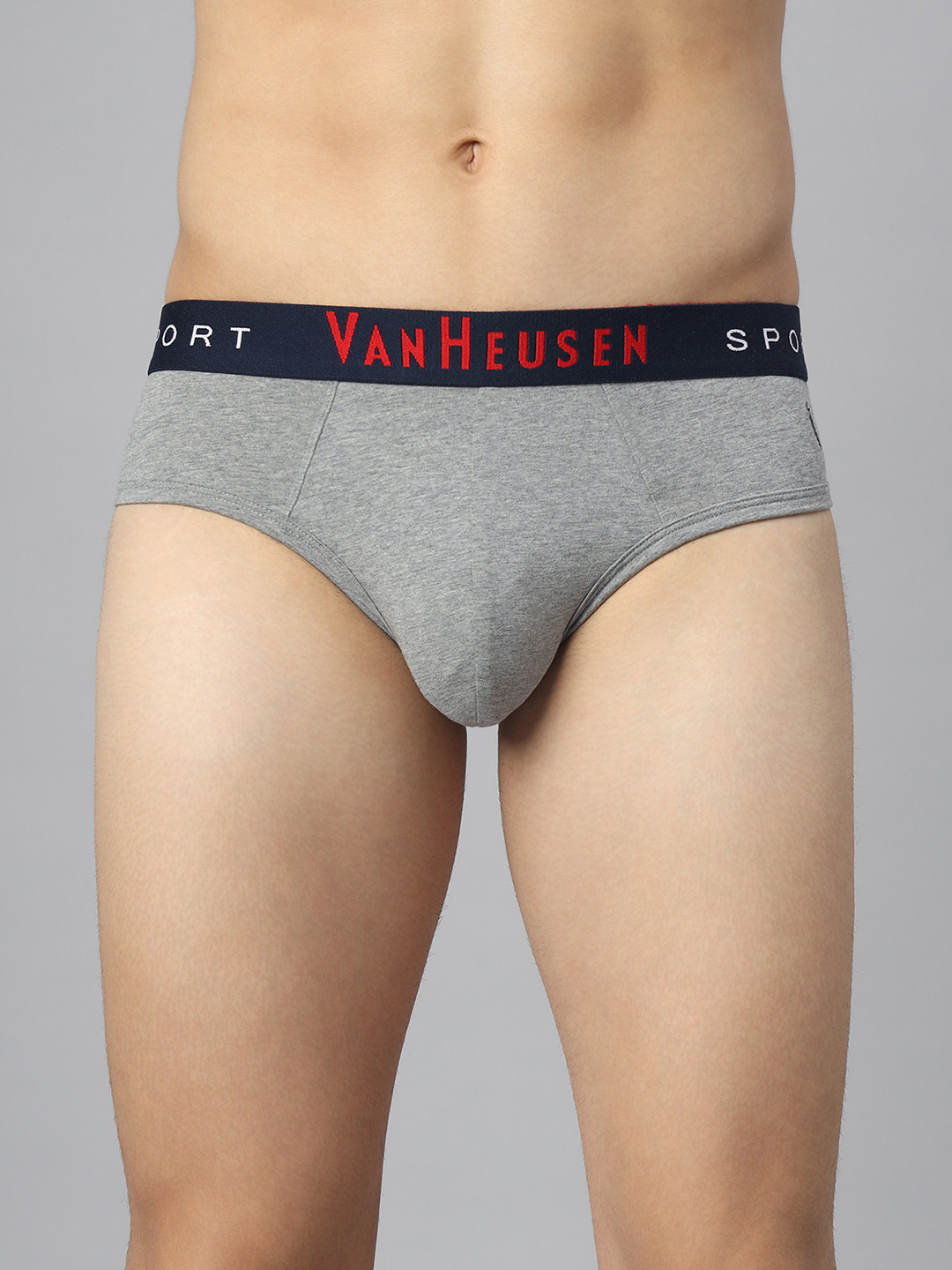 Van Heusen Innerwear Sport Men Solid Plush Back Waistband Ultra Soft Brief IHEBR1VSGM70007