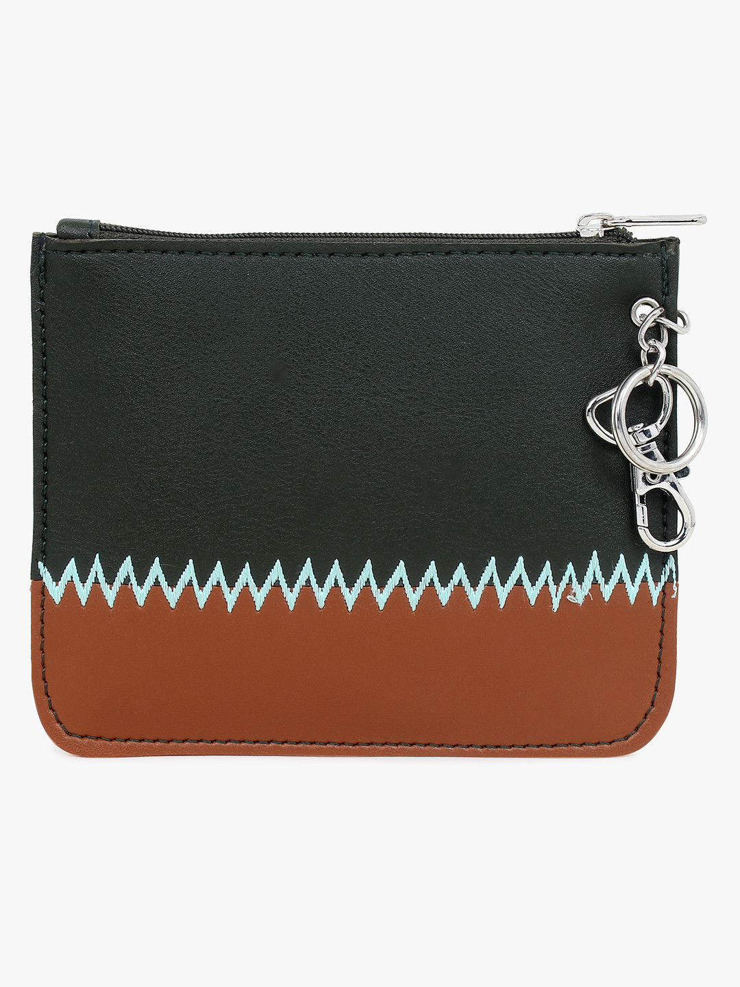 Spice Art Women Black & Brown Colourblocked Pouch