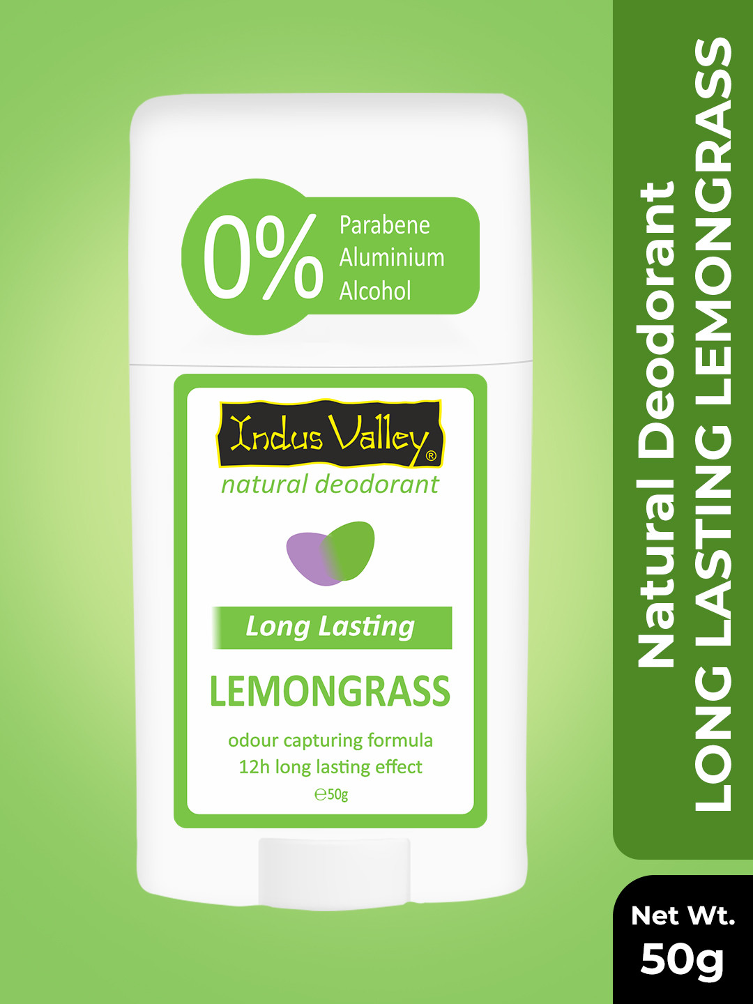 Indus Valley Unisex Natural Lemongrass Deodorant - 50 g