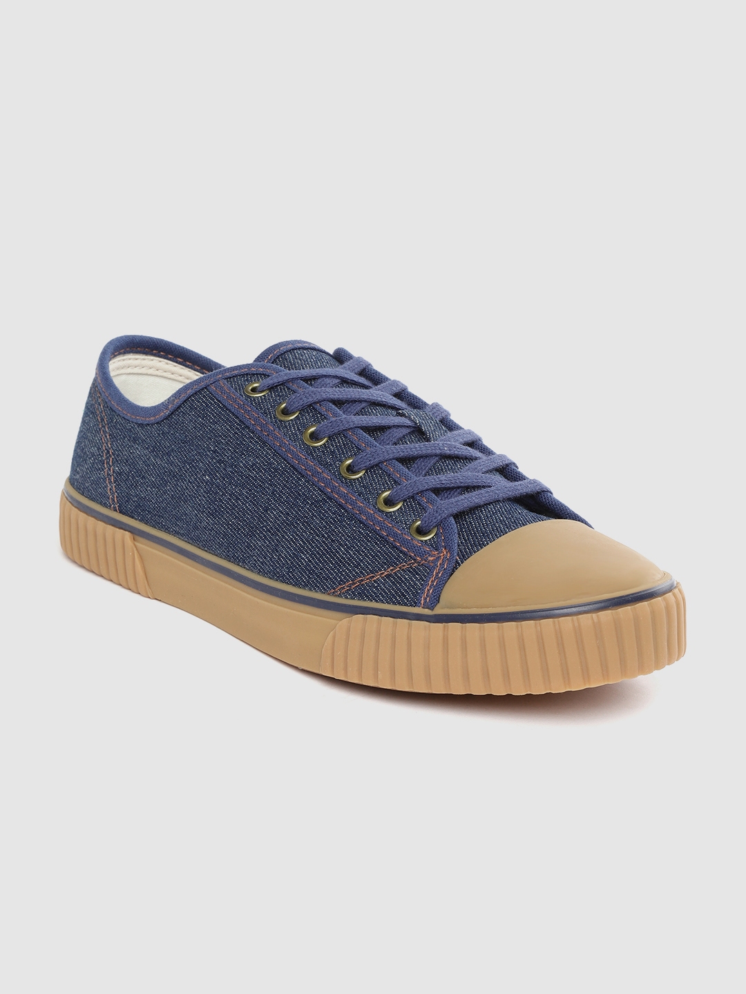 United colors of benetton men navy blue sneakers top
