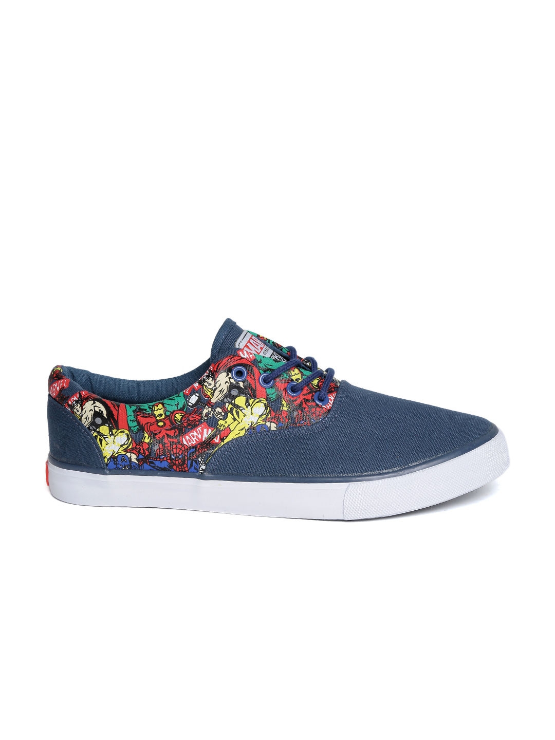 Buy Kook N Keech Marvel Unisex Navy Printed Sneakers Casual Shoes for Unisex 1257237 Myntra