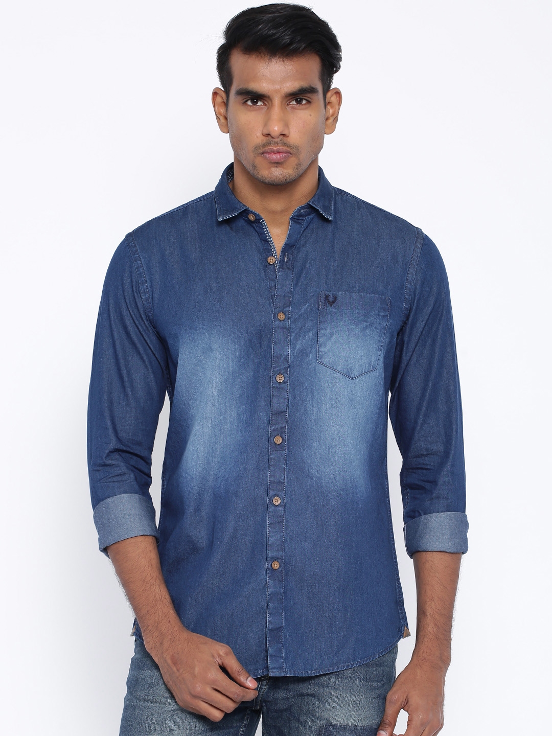 Allen solly cheap denim shirt