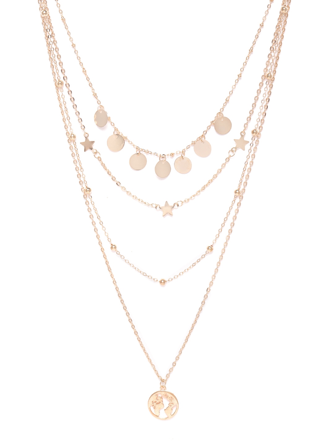 Layered shop necklace myntra