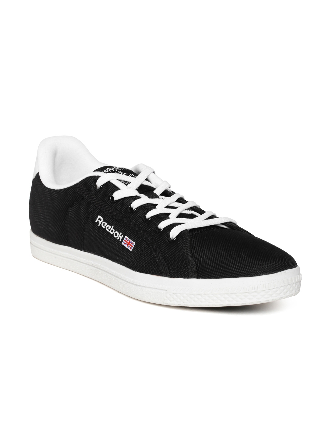 reebok classic men black court sneakers