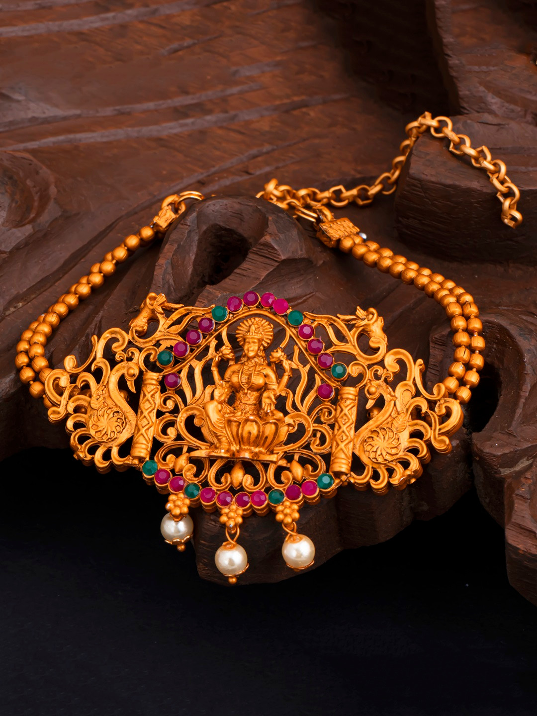 Sukkhi Gold-Plated Temple Armlet Bracelet