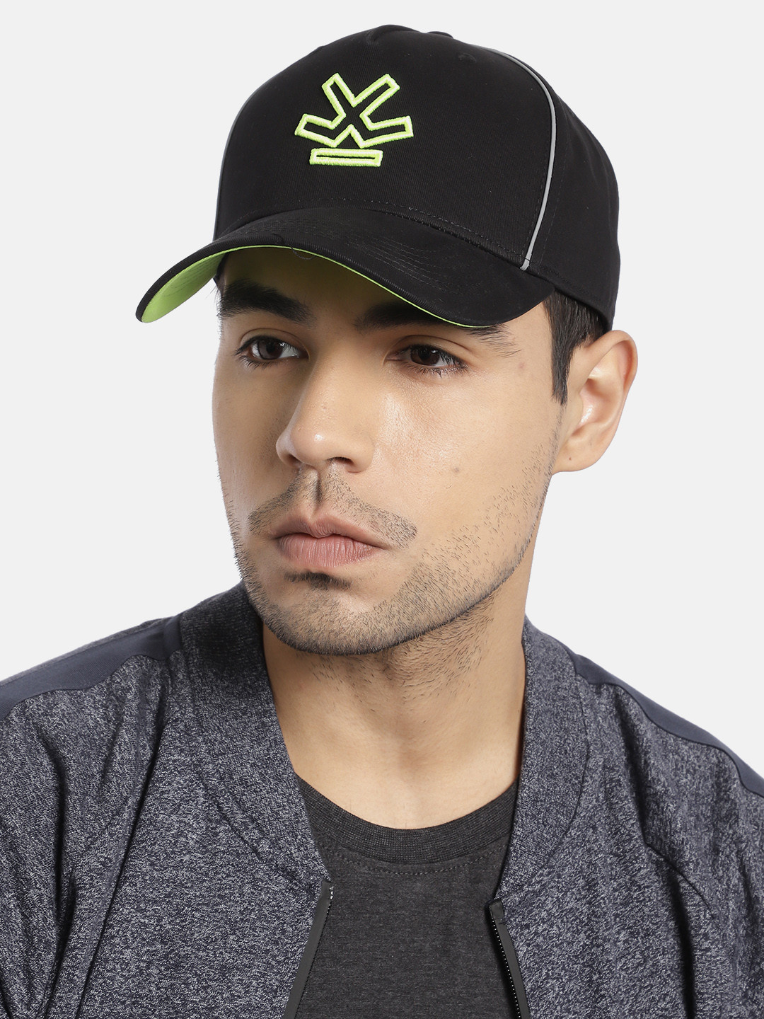 WROGN Unisex Black Embroidered Baseball Cap