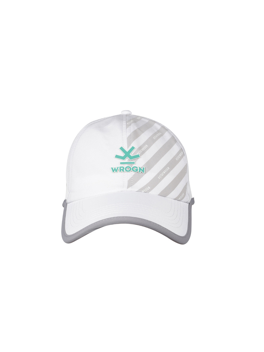 WROGN Unisex White Printed Baseball Cap