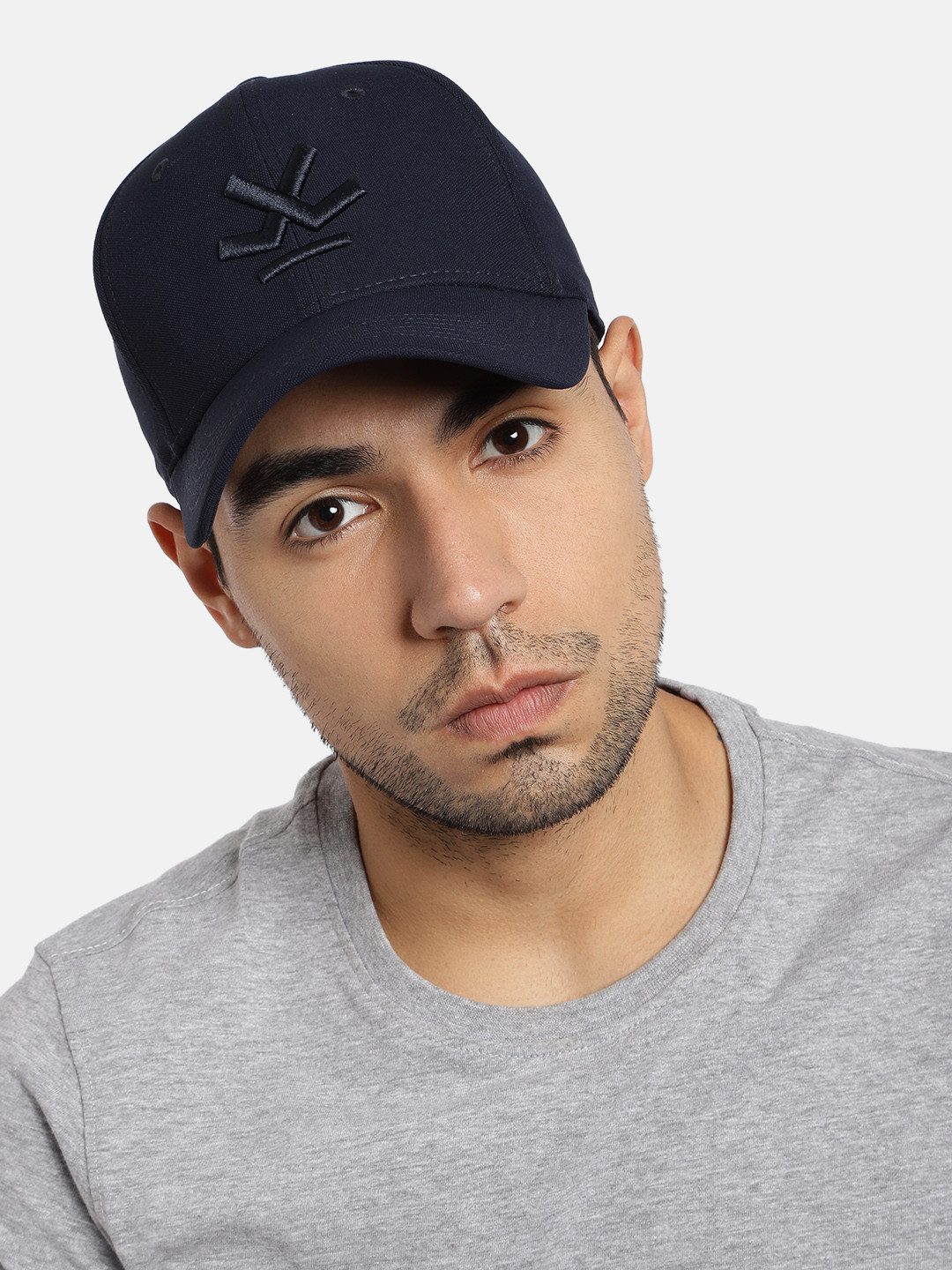 WROGN Unisex Navy Blue Embroidered Baseball Cap
