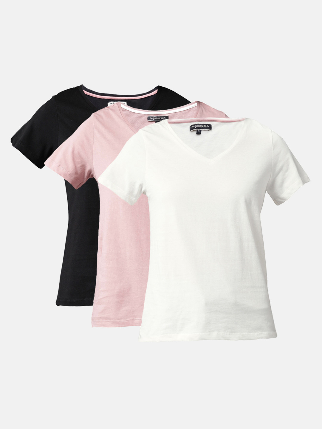 Roadster Women Pack Of 3 V-Neck T-shirts