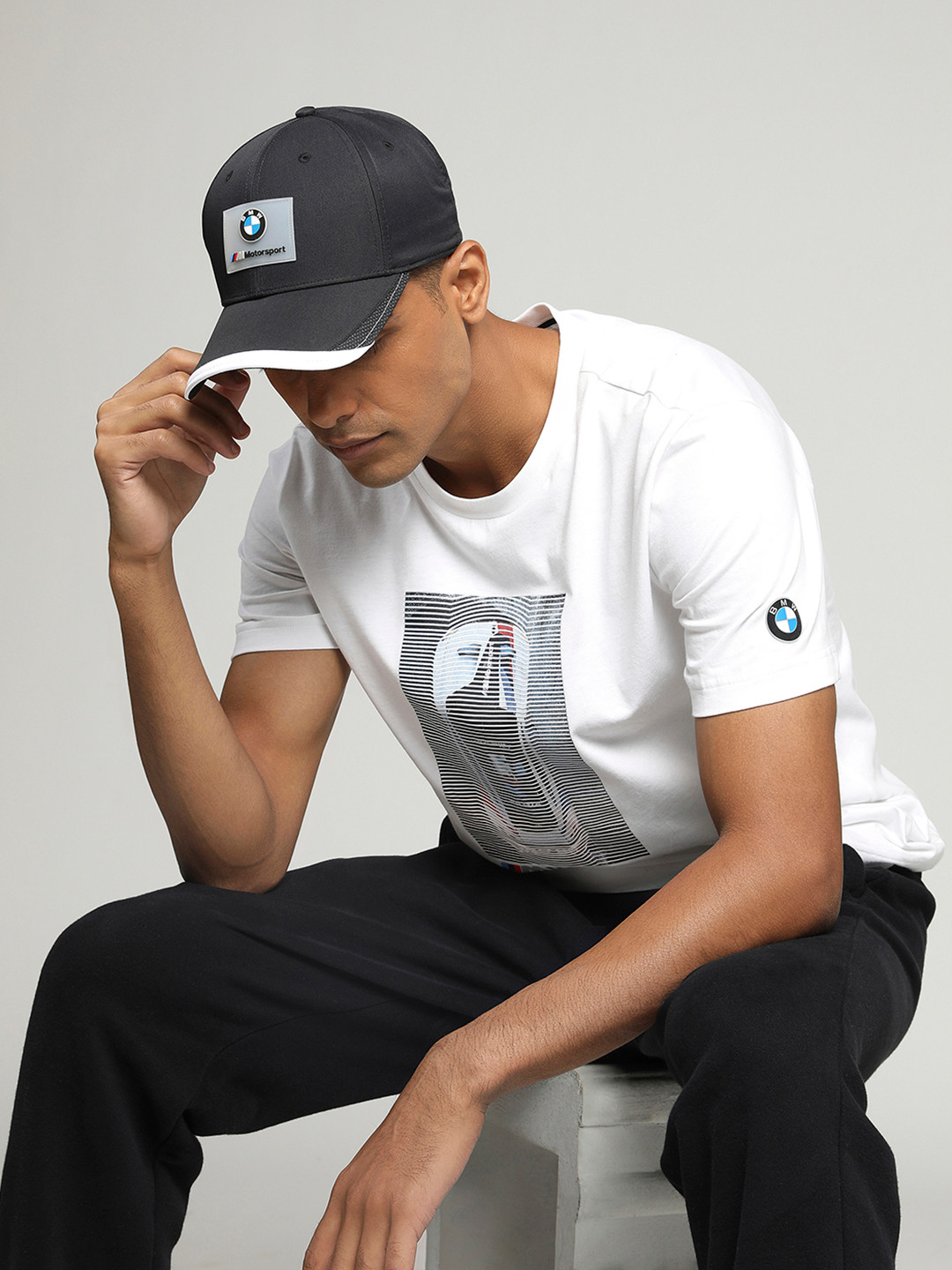 Puma Unisex Black Solid Baseball Cap