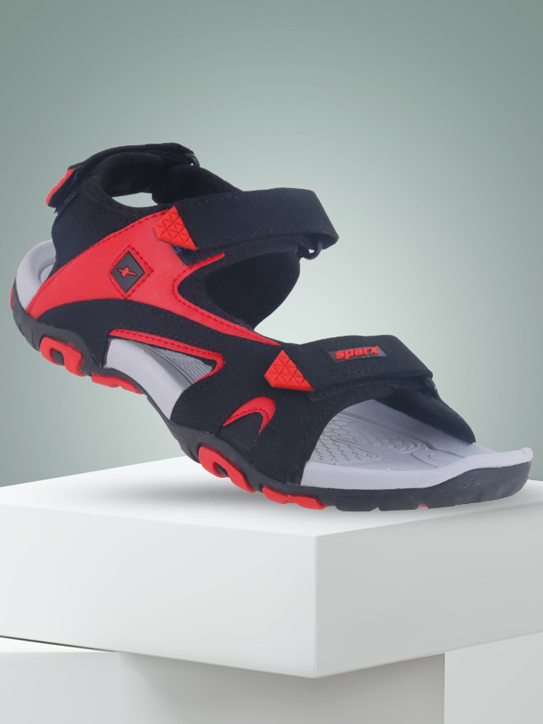 Buy Sparx Men Black Red Solid Sports Sandals Sandals for Men 12713622 Myntra