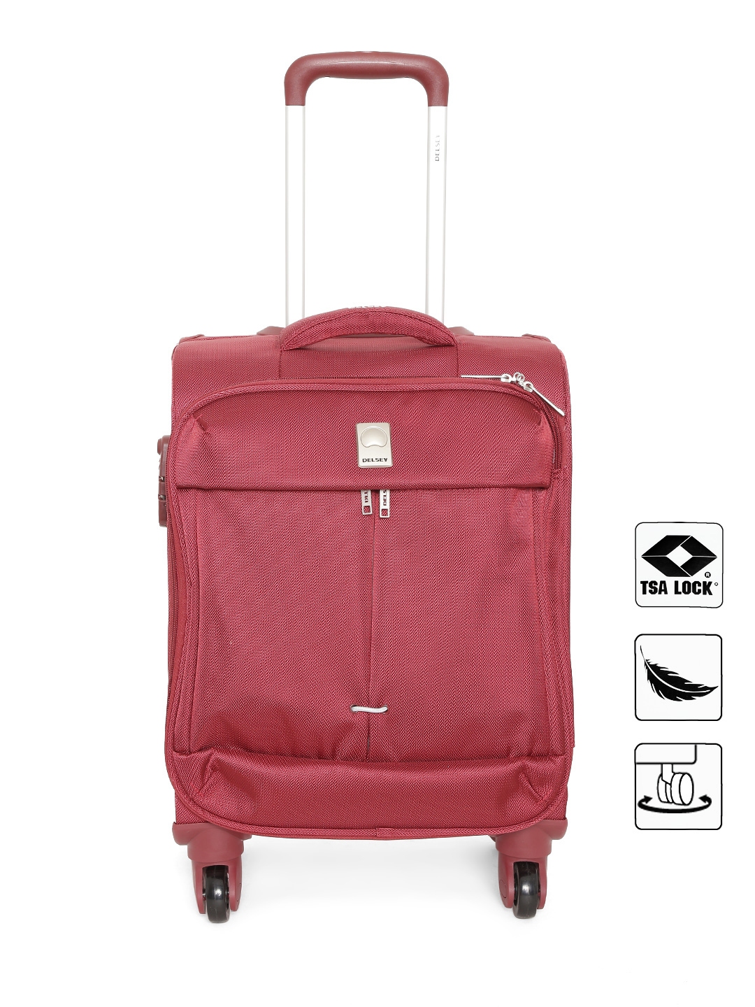 Buy DELSEY Unisex Red Flight Cabin Trolley Bag Trolley Bag for Unisex 1272633 Myntra