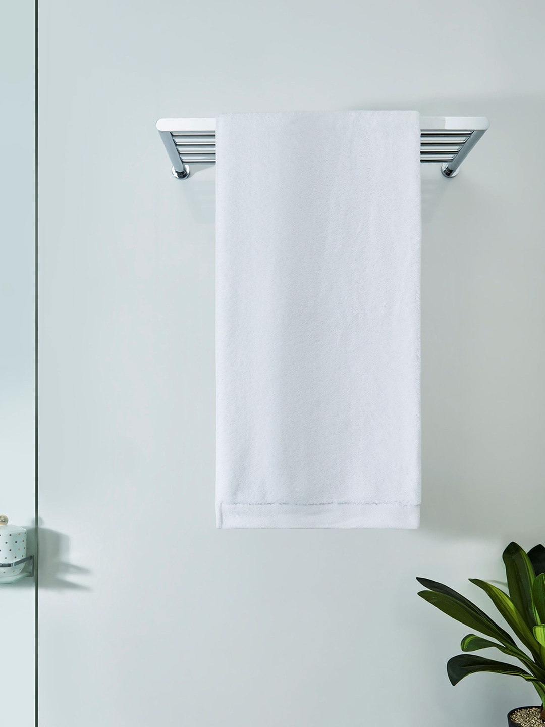 DDecor Live Beautiful Solid Cotton 600GSM Breathable Adult Regular Bath Towel-59x30In