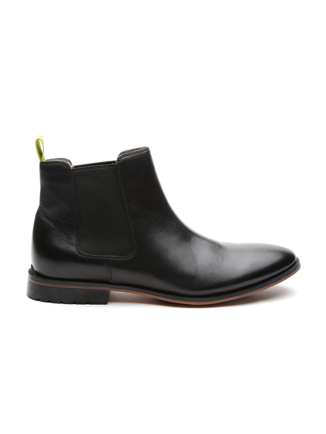 Clarks Men Black Leather Chelsea Boots