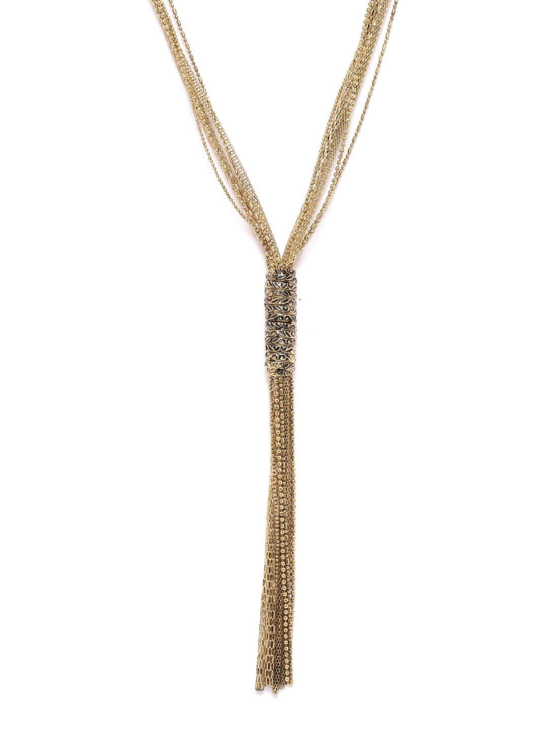 RICHEERA Women Antique Gold-Plated Layered Necklace