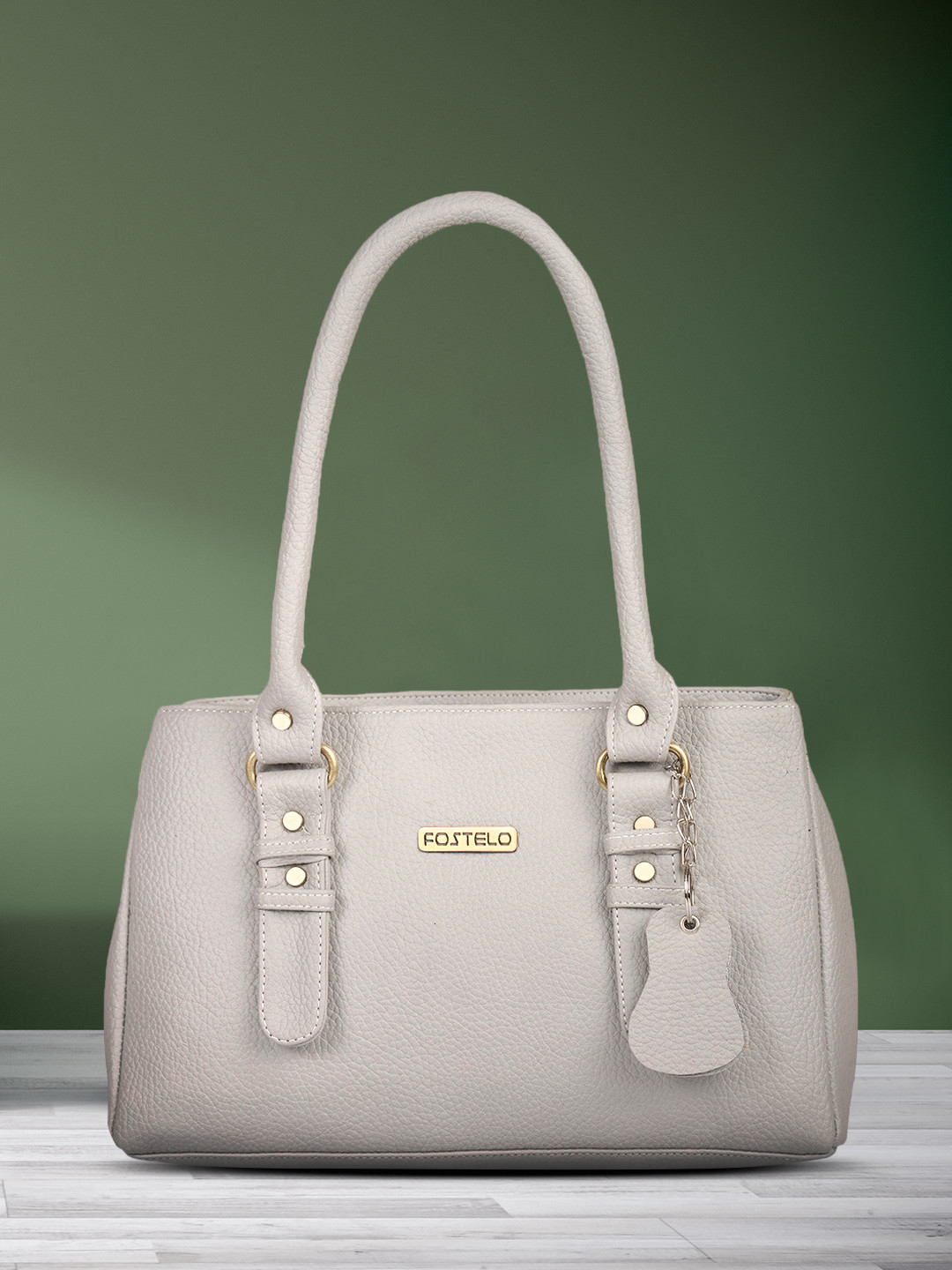 Fostelo Grey Solid Shoulder Bag