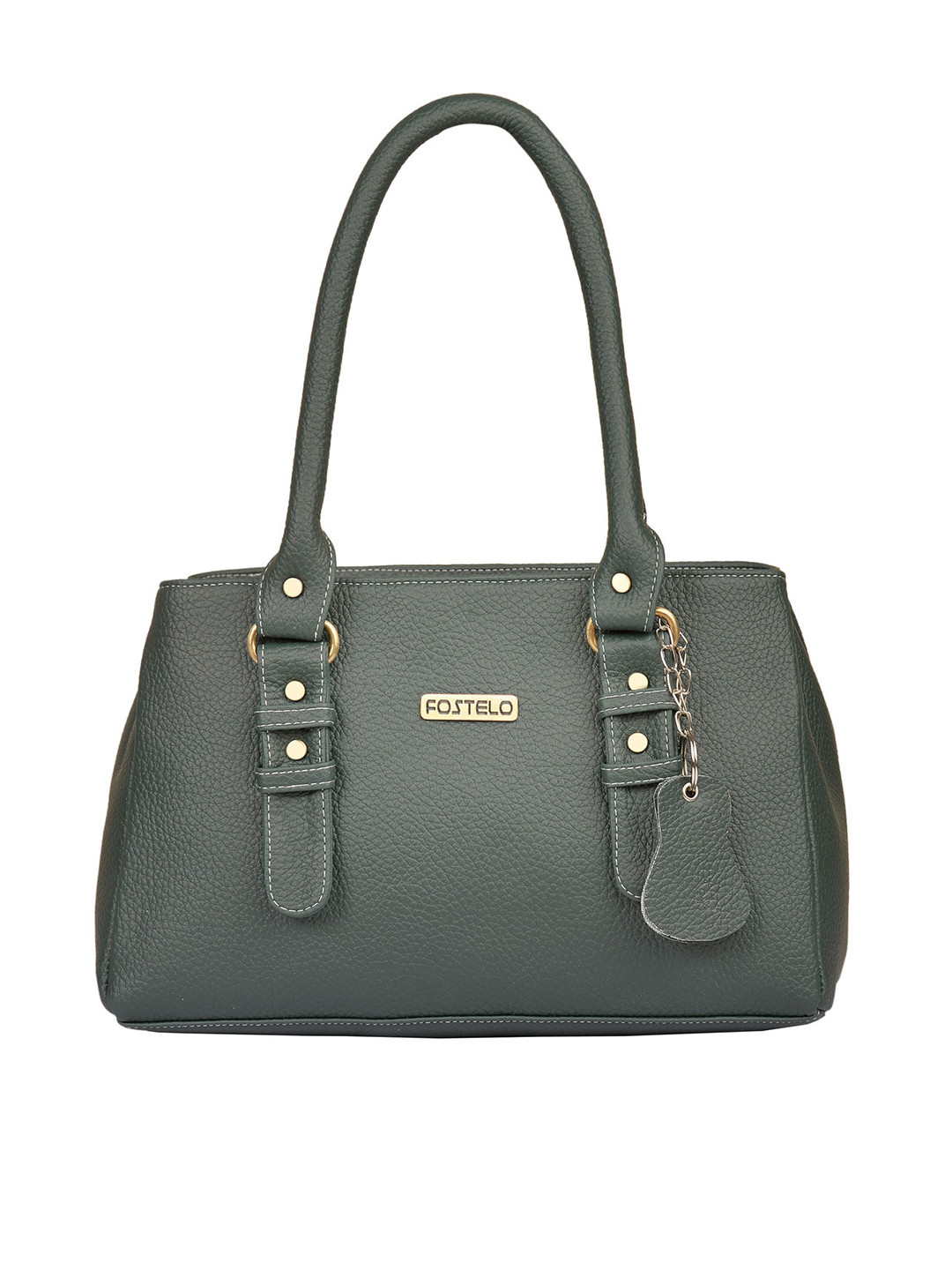 Fostelo Green Textured Shoulder Bag