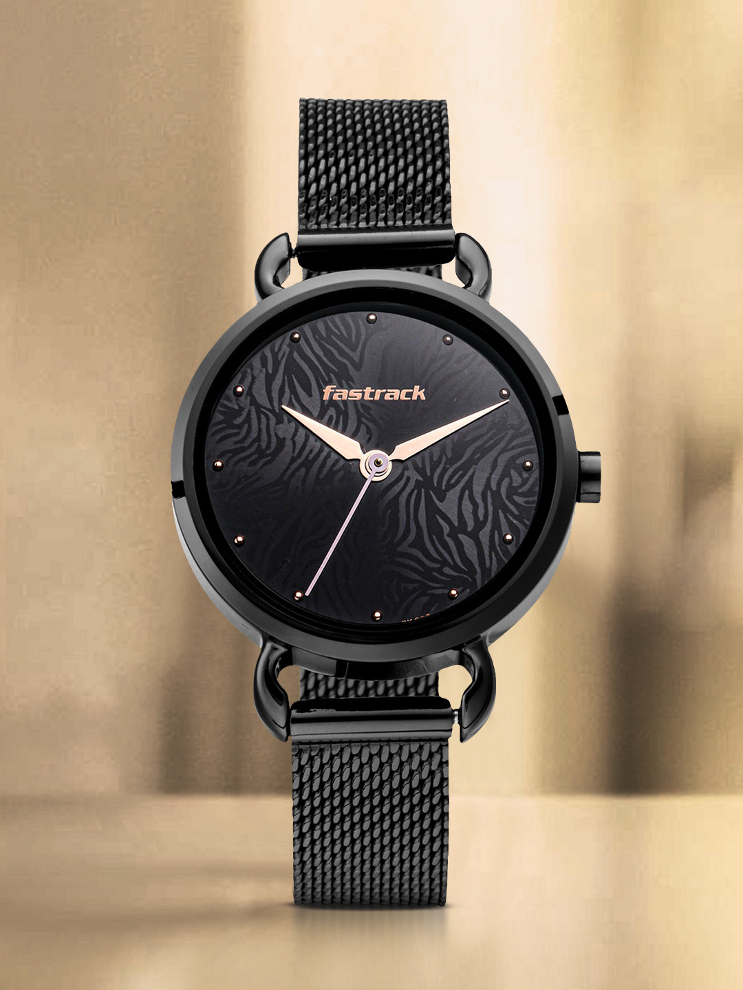 Fastrack Women Black Analogue Watch 6221NM02