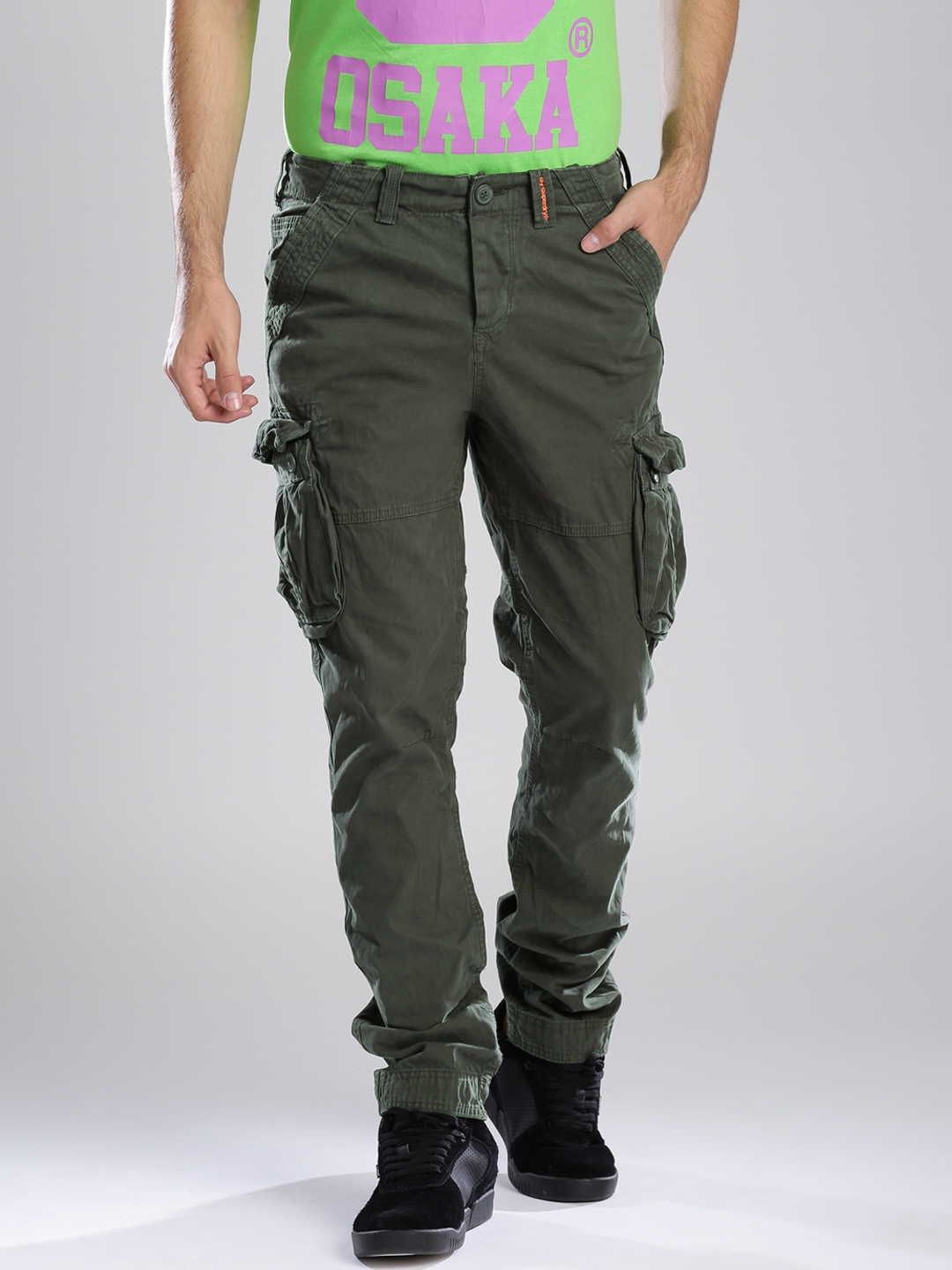 Buy ROYAL ENFIELD Slim Fit Men Green Trousers Online at Best Prices in  India  Flipkartcom