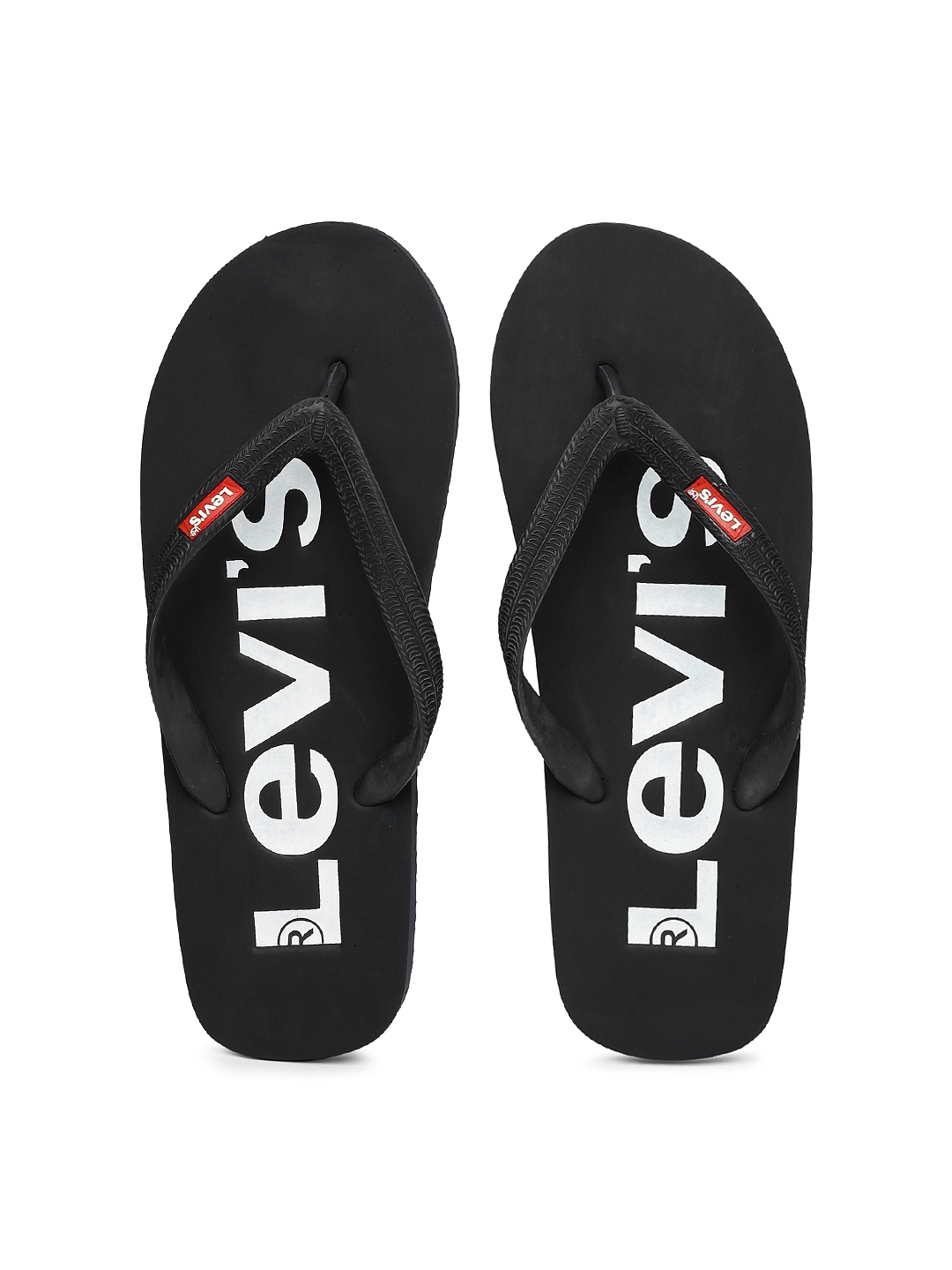 Levi s Men Black Printed Flip Flops