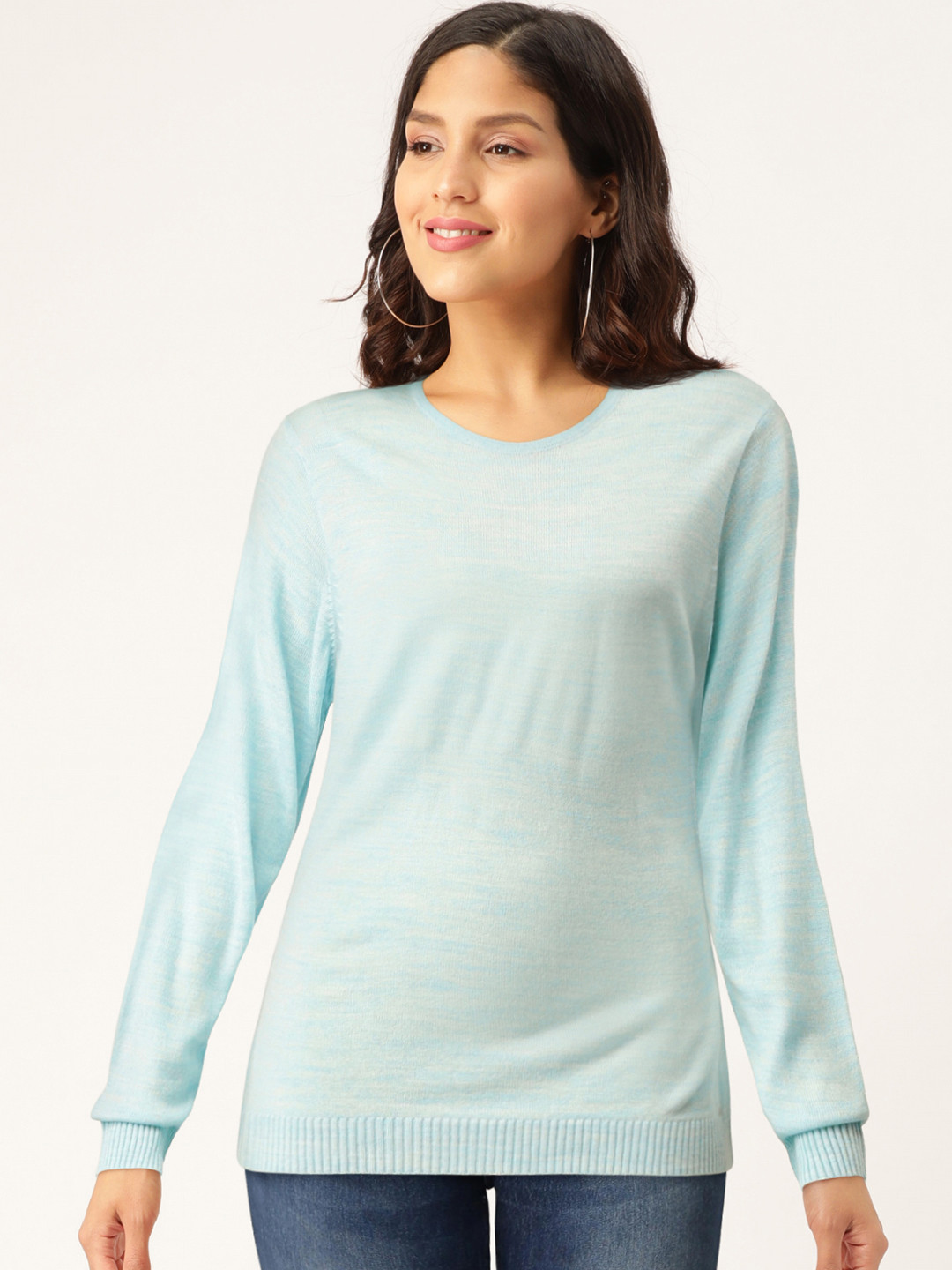 Okane Women Blue Solid Pullover