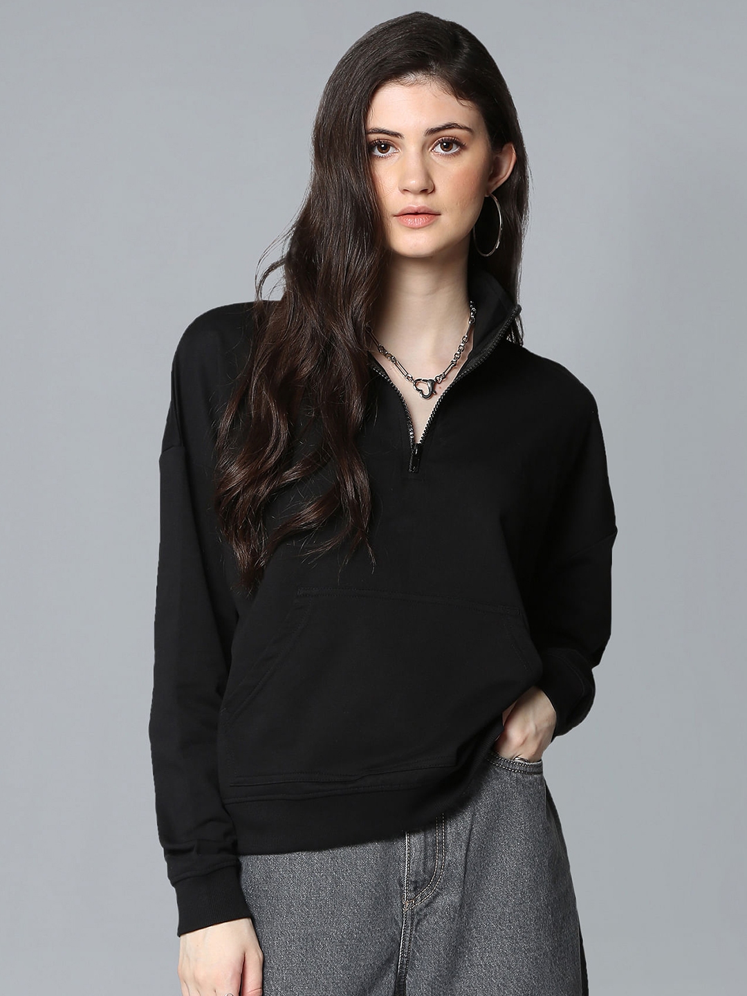 Flying machine black sweatshirt clearance