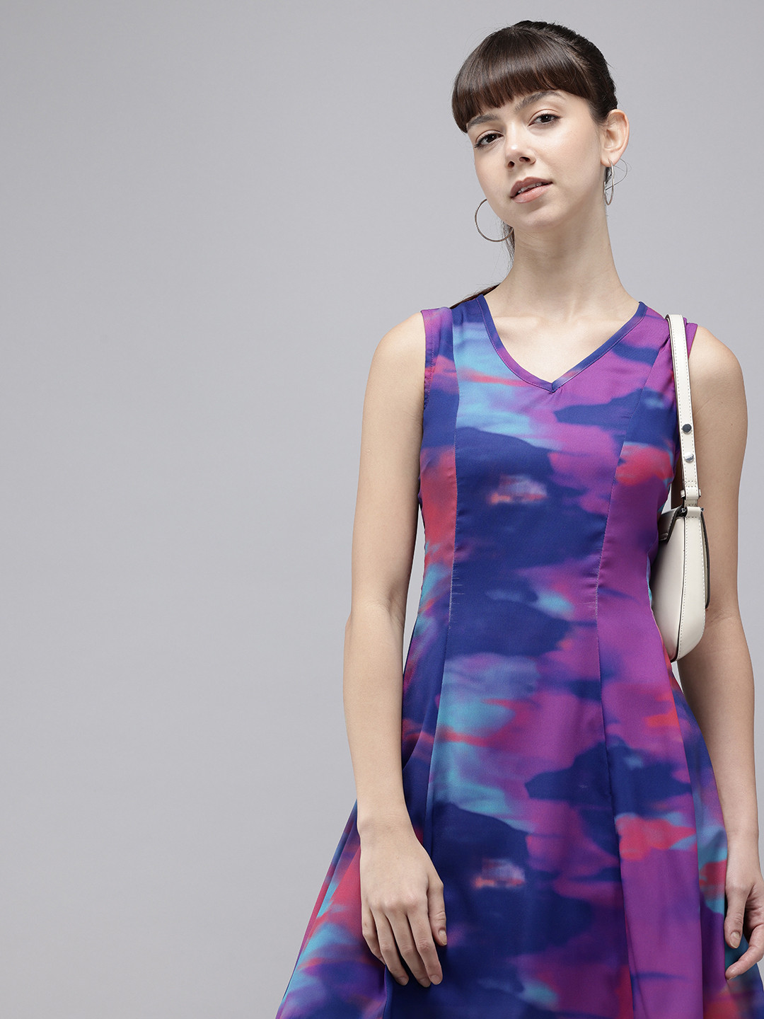Vero Moda Abstract Print A-Line Dress